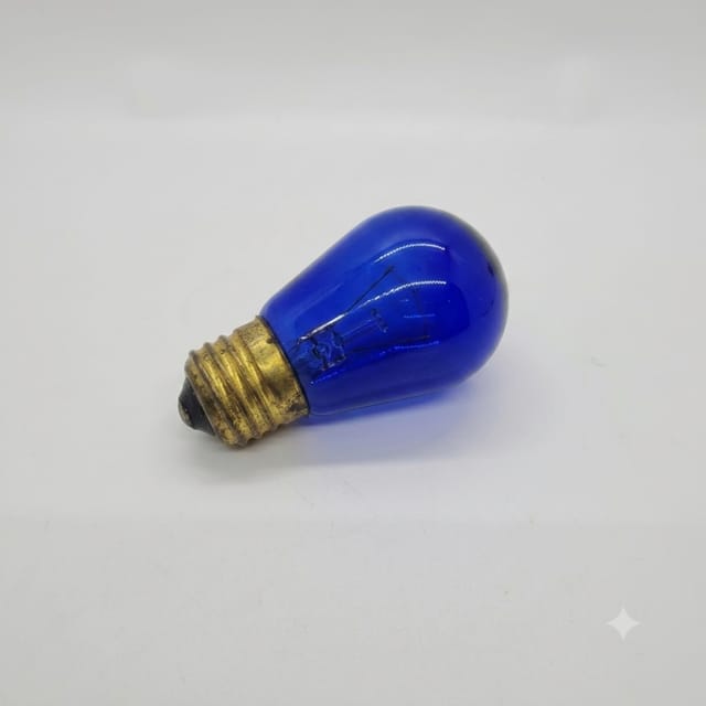 Compra BOMBILLA INCANDESCENTE ROTULO TRANSPARENTE AZUL 10-11W ST45X85MM S-14