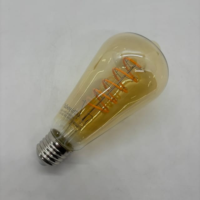 Compra BOMBILLA LED vintage ST64 ÁMBAR CLARA filamento espiral 2200K 6W 120V