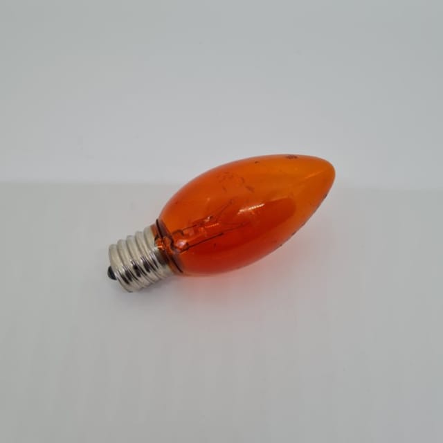 Compra CHILE INCANDESCENTE INTERMEDIO COLOR TRANSPARENTE NARANJA 7W C9