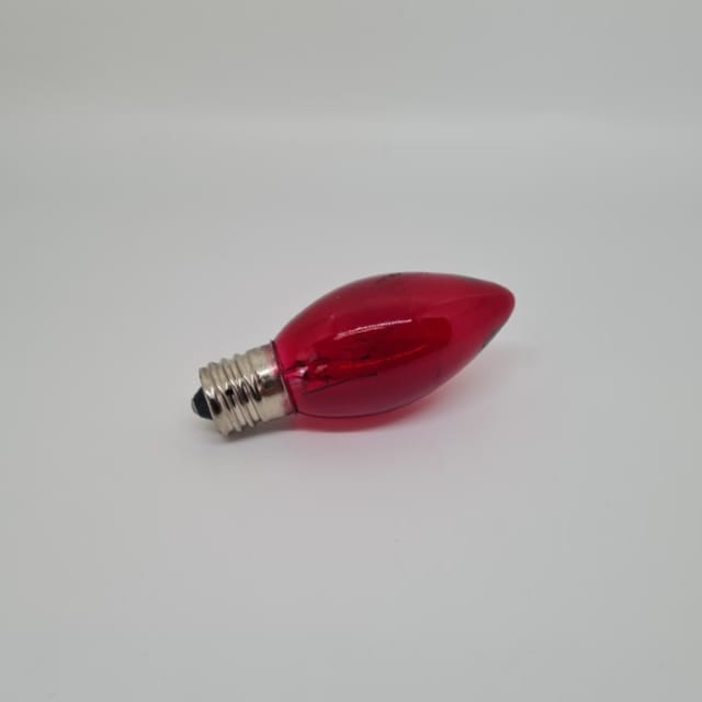 Compra CHILE INCANDESCENTE INTERMEDIO COLOR TRANSPARENTE ROJO 7W C9