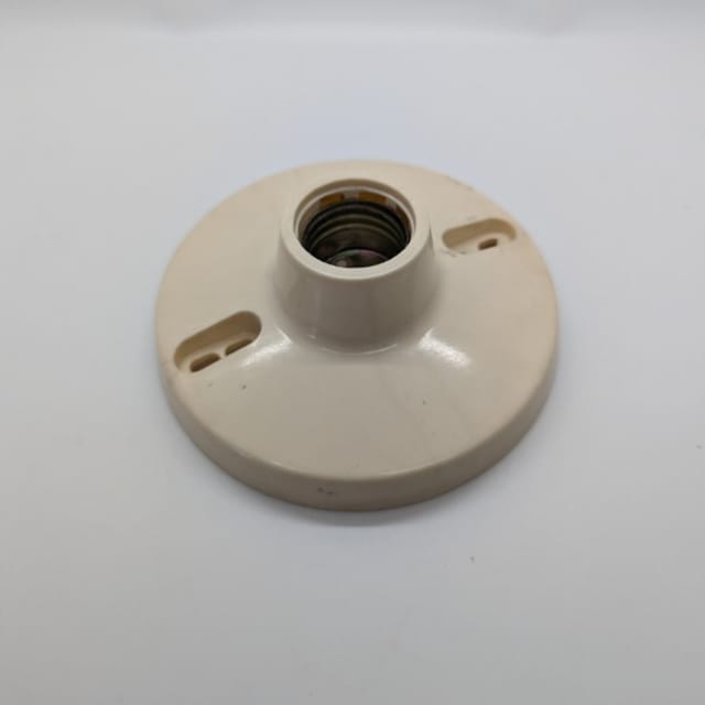 Compra PLAFONERA SIN CADENA BAQUELITA 4 1/2" BLANCO sin tornillo