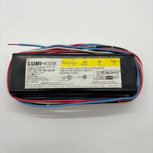Compra BALASTRO FLUORESCENTE 1 X 25/30/34/40W RAPID START (ENCENDIDO RAPIDO)