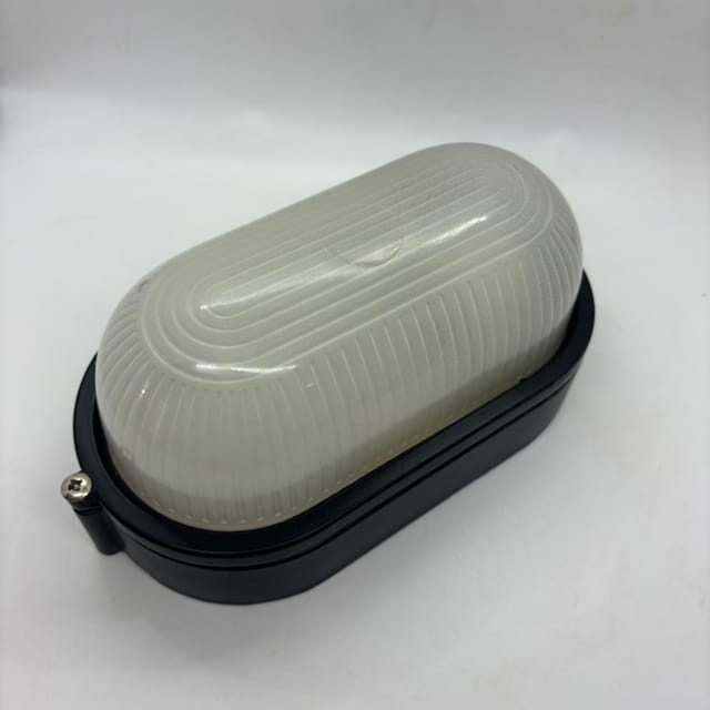 Compra LAMPARA PARA PARED ALUMINIO OVALADA 60W, NEGRA