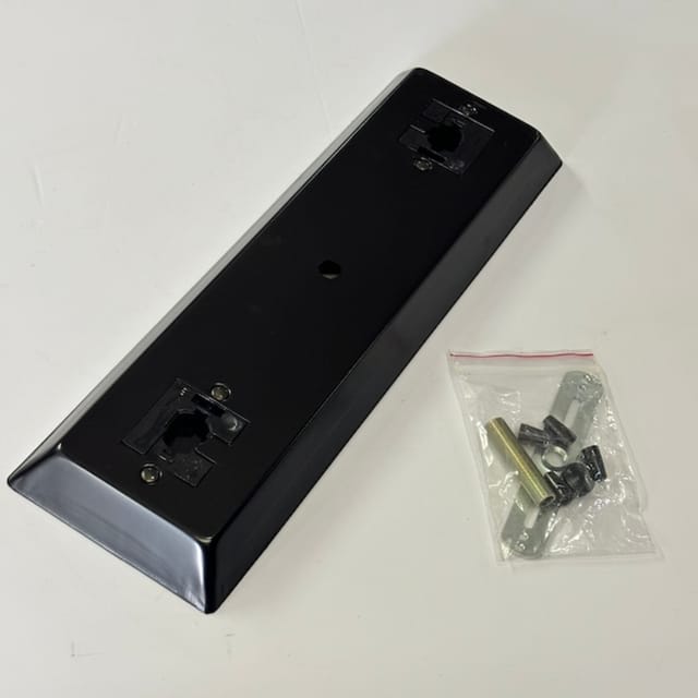 Compra BASE CUADRADA PARA 2 LAMPARAS TRACK NEGRA W-41BK