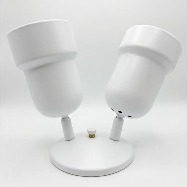 Compra LAMPARA PARA 2 LUCES BLANCA CK40-2 WH (SIN REFLECTORES)