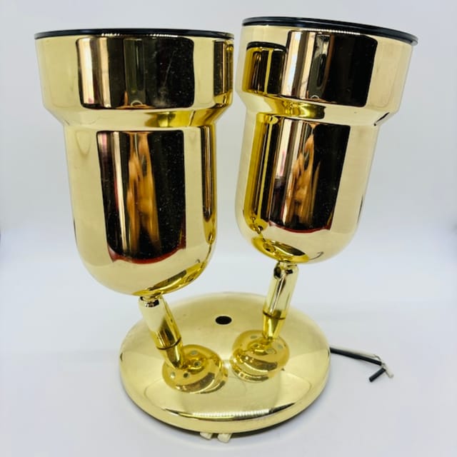 Compra LAMPARA PARA 2 LUCES BRONCE BRILLANTE CK40-2 PB (SIN REFLECTORES)