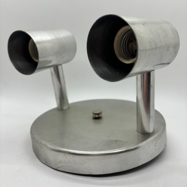 Compra LAMPARA PARED DE 1 BOMBILLA GLOBO CROMADA (SIN BOMBILLA)