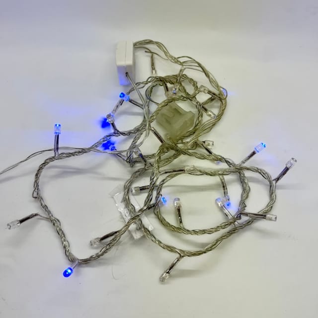 Compra SERIE LED CORDON TRANSPARENTE, AZUL  30 LUCES