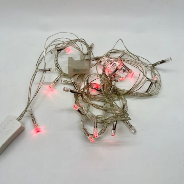 Compra SERIE LED CORDON TRANSPARENTE, ROJA 30 LUCES