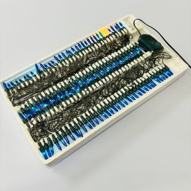 Compra SERIE SIN FLOR CORDON VERDE, AZUL 140 LUCES