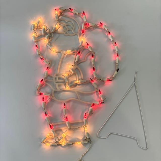 Compra SERIE FIGURA SANTA CLAUS, 50 LUCES, 18X12"