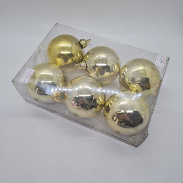 Compra BOMBA BRILLANTE 60MM DORADA (6 UNIDADES)