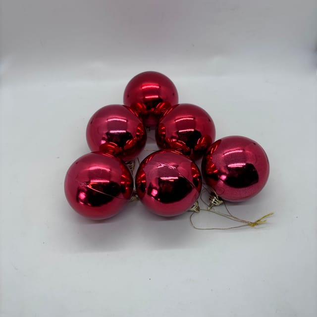 Compra BOMBA BRILLANTE ROJA 60MM (6 UNIDADES)