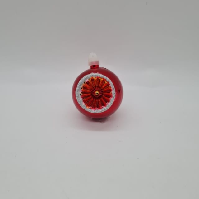 Compra ADORNO NAVIDEÑO REFLECTOR GLITTER NO. 50 ROJO (6 UNIDADES)