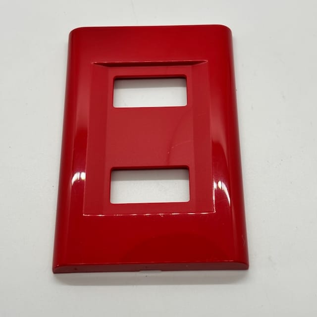 Compra PLACA "CLICK" ROJA 2 APARATOS 2582/R (SIN MARCO)