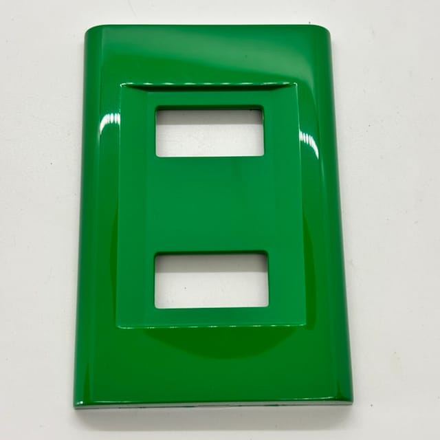 Compra PLACA "CLICK" VERDE CLARO 2 APARATOS 2582/V (SIN MARCO)