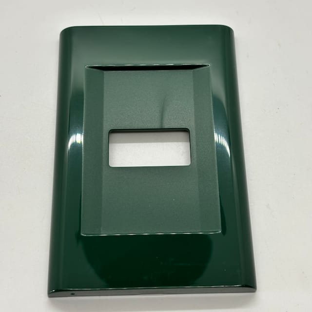 Compra PLACA "CLICK" VERDE OBSCURO 1 APARATO 2581/VS (SIN MARCO)