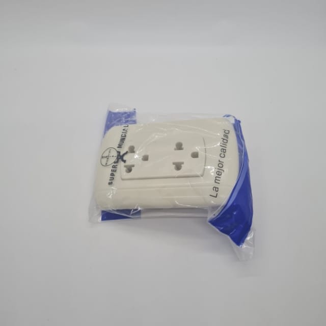 Compra TOMACORRIENTE CON PLACA CON TIERRA DOBLE UNIVERSAL TIPO DOMINO AVANT MARFIL