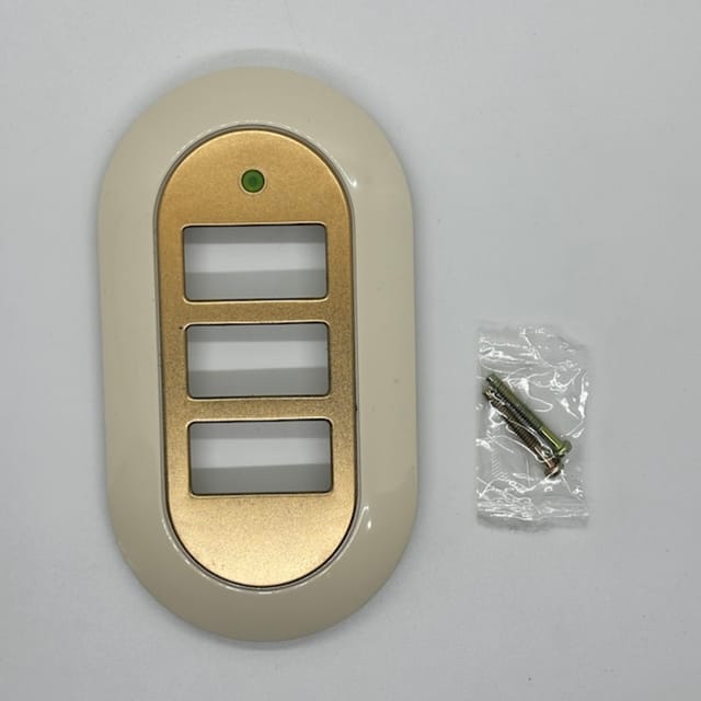 Compra PLACA PLASTICA DORADA 3 APARATOS MAGIC