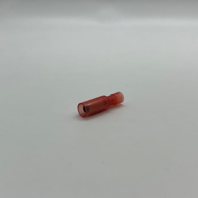 Compra TERMINAL AISLADA HEMBRA REDONDA PEQUEÑA AWG 22-16 ROJA TRANSPARENTE 12-1150