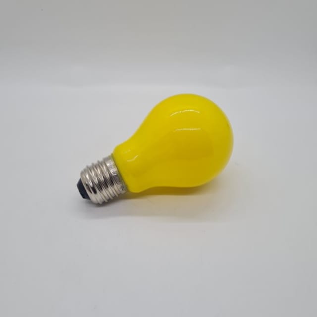 Compra BOMBILLA INCANDESCENTE COLOR CERAMICO AMARILLA 40W A-19