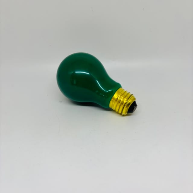 Compra BOMBILLA INCANDESCENTE COLOR CERAMICO VERDE 40W A-19 125V