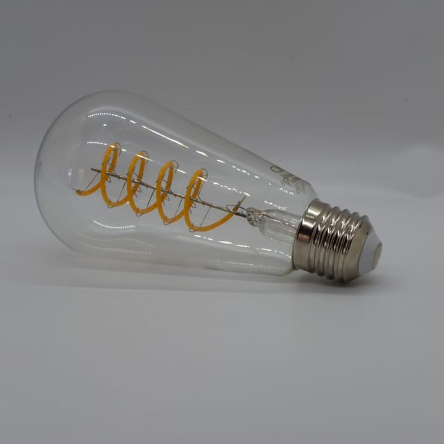 Compra BOMBILLA LED vintage ST64 clara filamento espiral 3000K 6W 120V dimmerizable