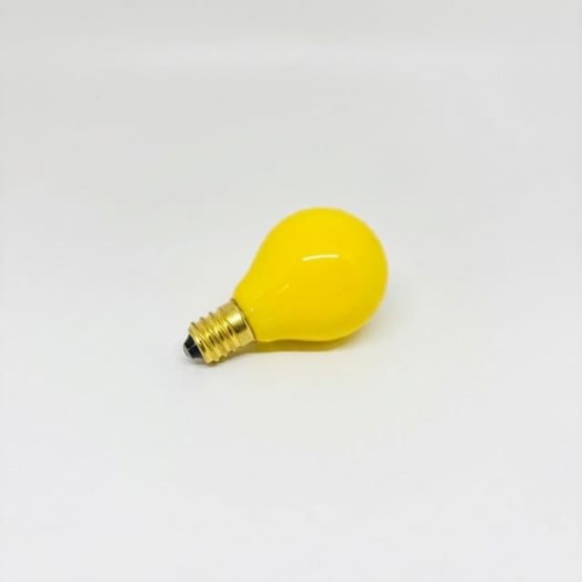 Compra BOMBILLA INCANDESCENTE E-12 REDONDA G35MM CERAMICO AMARILLO 15W