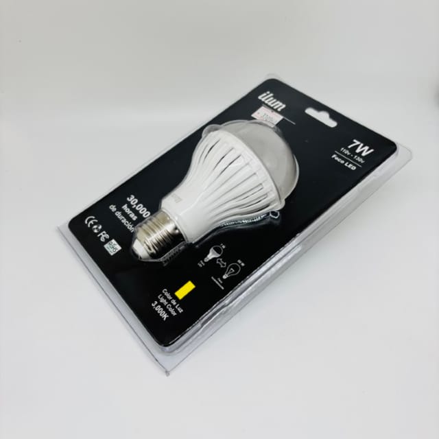 Compra BOMBILLA LED  7W 3000K A19-B 110-130V