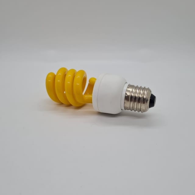 Compra BOMBILLA FLUORESCENTE COLOR AMARILLO ESPIRAL 13W