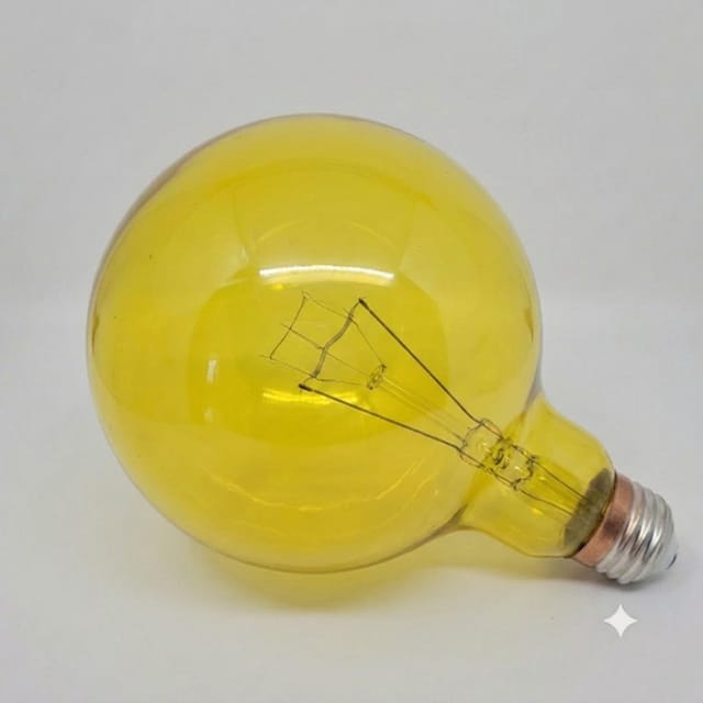 Compra BOMBILLA INCANDESCENTE GLOBO G40 5" COLOR TRANSPARENTE AMARILLA 40W