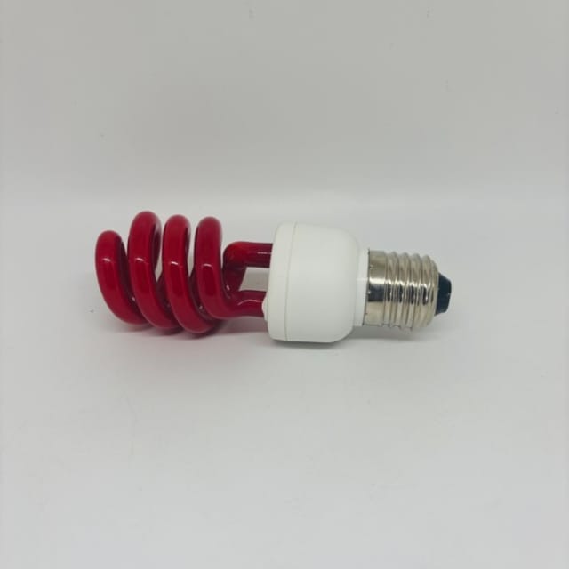 Compra BOMBILLA FLUORESCENTE COLOR ROJO ESPIRAL120V 13W