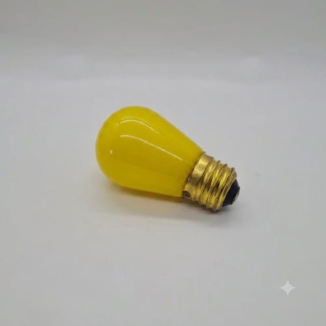 Compra BOMBILLA INCANDESCENTE ROTULO CERAMICO AMARILLO 11W ST45X85 MM 110V